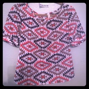 Southwestern style blouse.